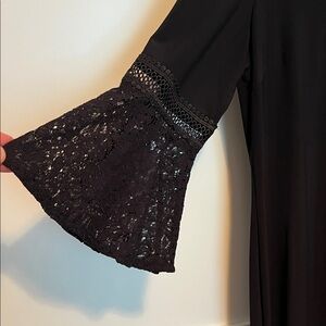 Tommy Hilfiger Black Lace Sleeve Dress